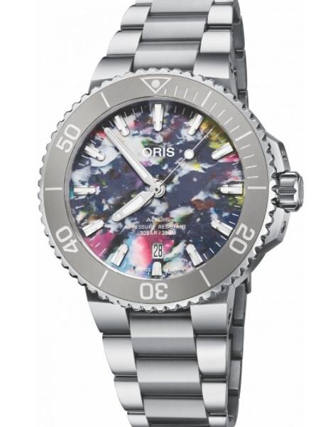 Review Oris Aquis Date Upcycle Replica Watch 01 733 7766 4150-Set